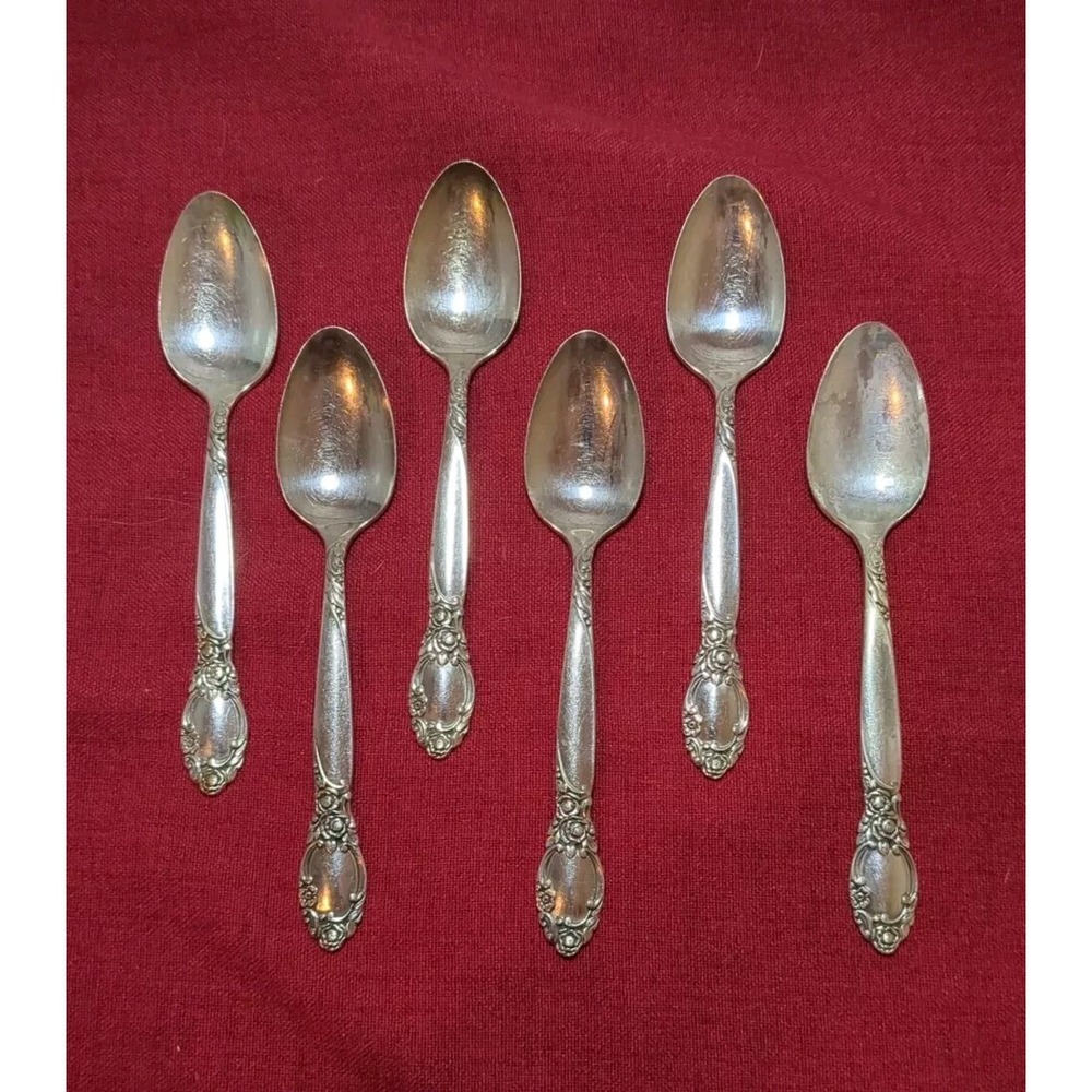 Oneida Community BALLAD Country Lane Silverplate‎ Lot of 6-Teaspoons